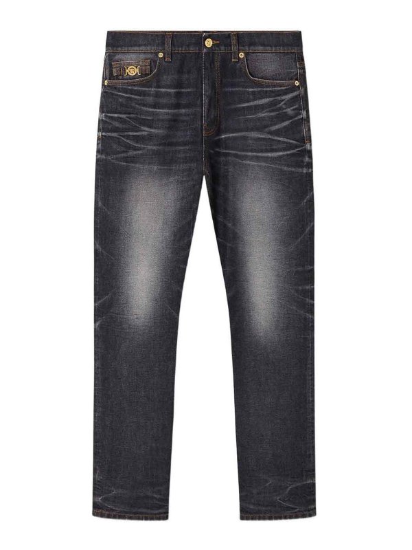 VERSACE: Bootcut - Bootcut Jeans - Schwarz