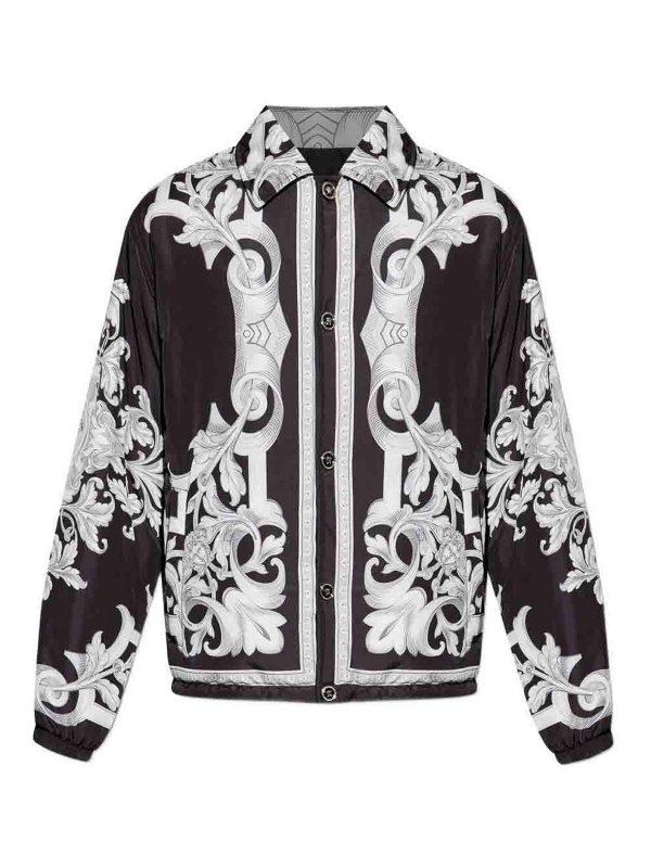 VERSACE: Casualjacken - Casualjacke - Silber