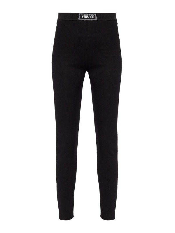 VERSACE: Leggings - Leggings - Schwarz