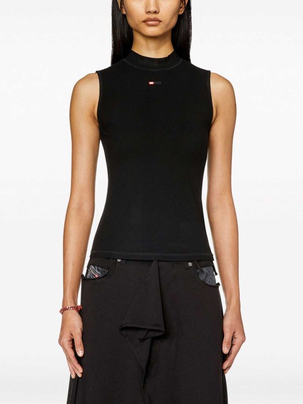 DIESEL: Top e canotte online - Top nero