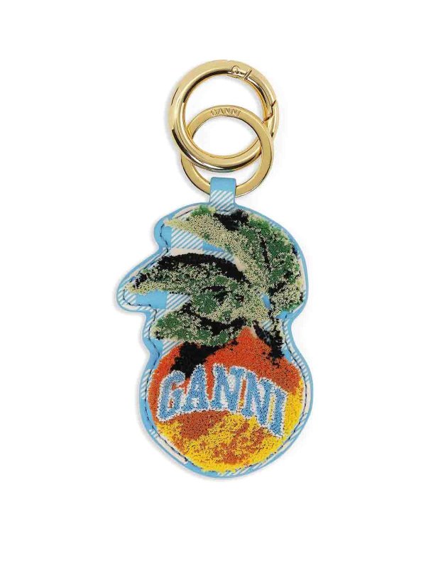 GANNI: キーホルダー - キーホルダー - ブルー