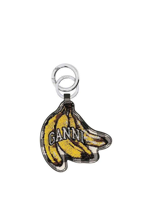 GANNI: key holders - Banana Bunch-Shaped Keychain