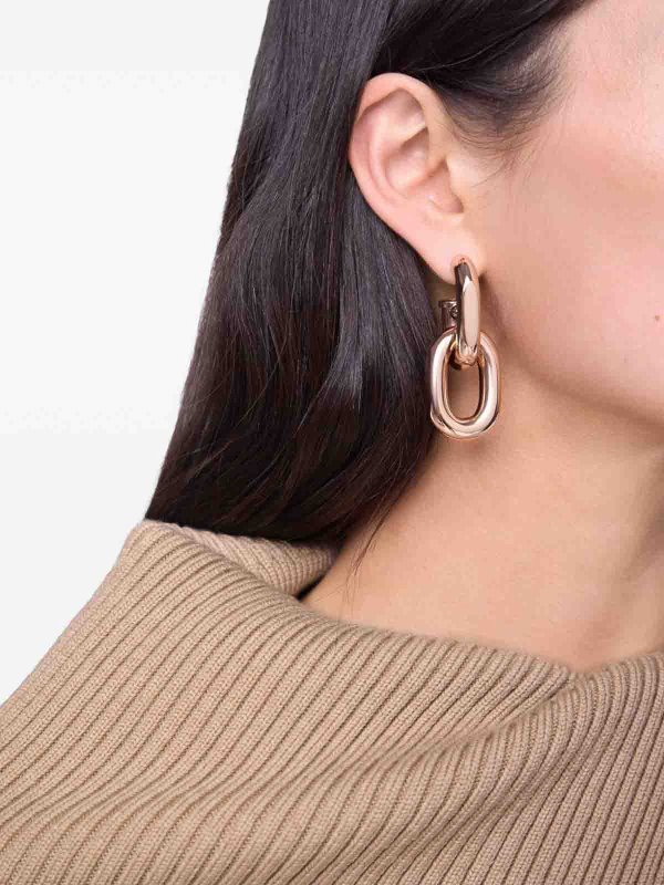 The Best Shops RABANNE: Earrings - Rose Gold  Earrings