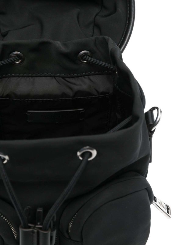 Black Backpack With Logo shop online: MONCLER