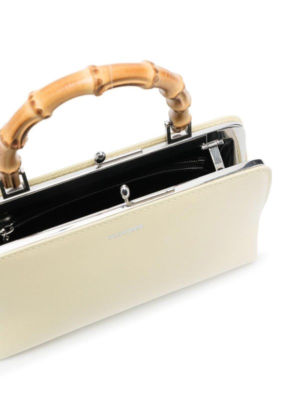 Goji Bamboo Mini Leather Tote Bag shop online: JIL SANDER