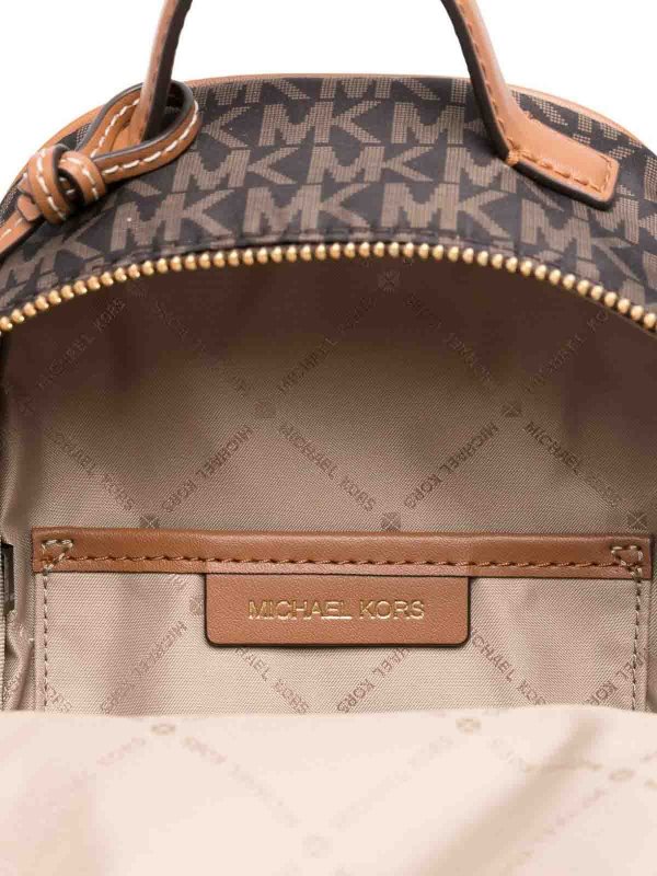 MICHAEL KORS: backpacks online - Brown Backpack With Monogram