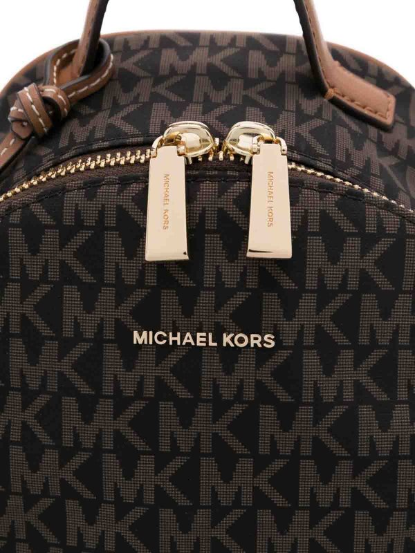 The Best Shops MICHAEL KORS: backpacks - Brown Backpack With Monogram