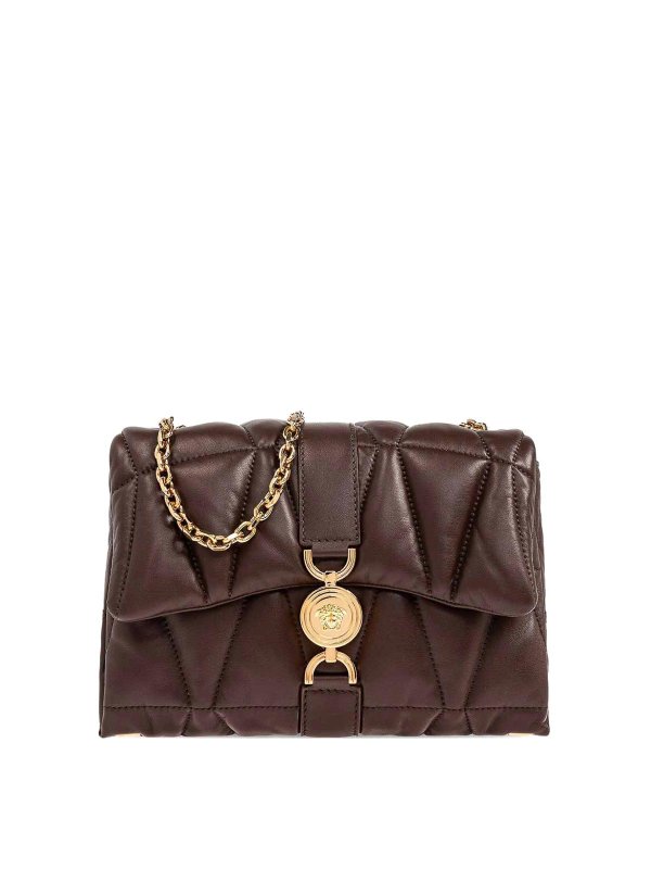 VERSACE: クロスボディバッグ - クロスボディバッグ - ブラウン