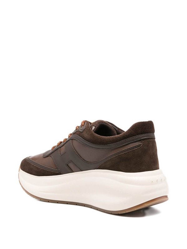 HOGAN: trainers online - Rebel Calf Leather Sneakers In Ivory