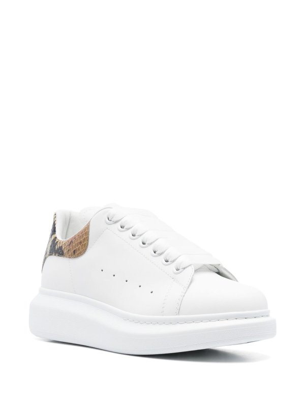 ALEXANDER MCQUEEN: trainers online - Sneakers With Python Print Heel