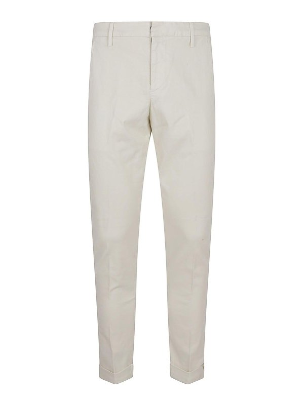 DONDUP: Pantalones casual - Pantalón Casual - Crema