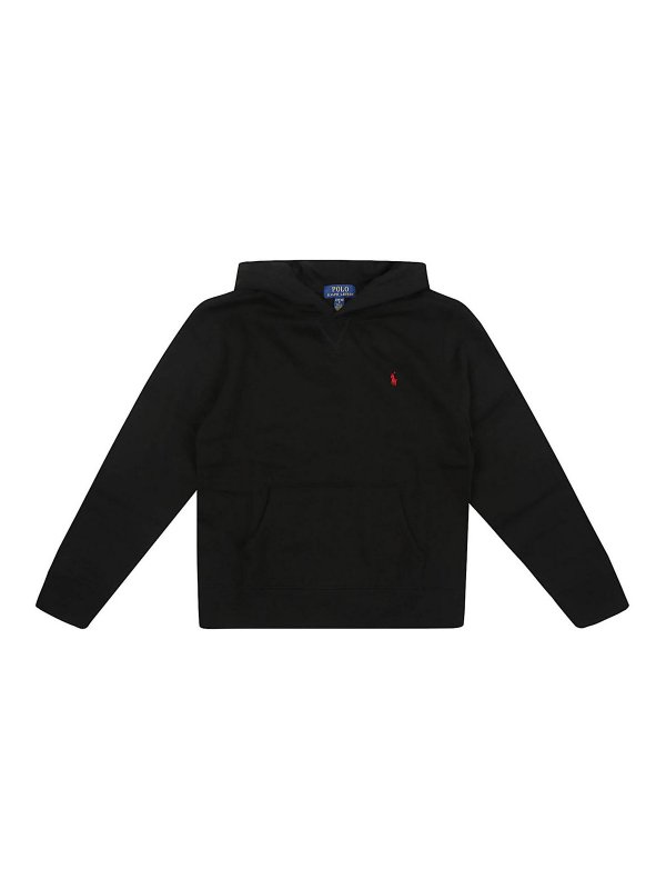 POLO RALPH LAUREN: Sudaderas y suéteres - Sudadera - Negro
