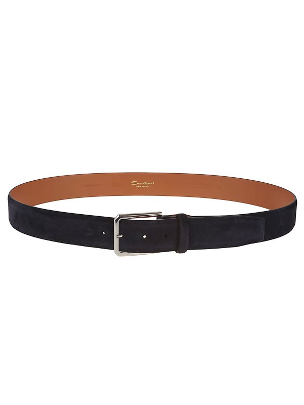 SANTONI: belts online - Suede belt