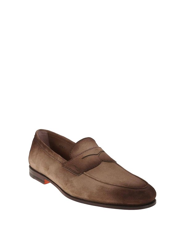 SANTONI: Mokassins und Slippers online - Mokassins - Braun
