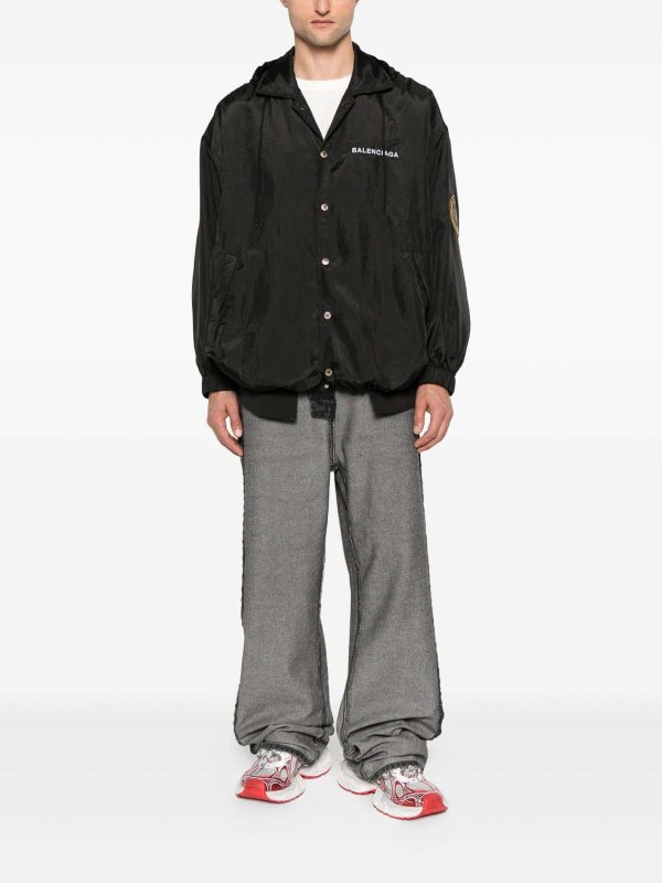 BALENCIAGA: casual jackets online - Windbreaker Jacket With Logo