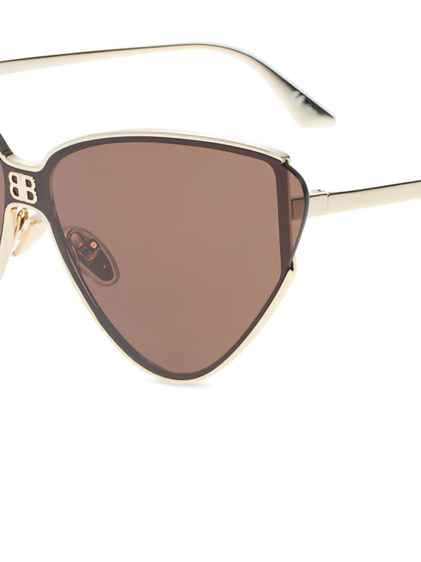 BALENCIAGA: sunglasses online - Shield 20 Cat Sunglasses