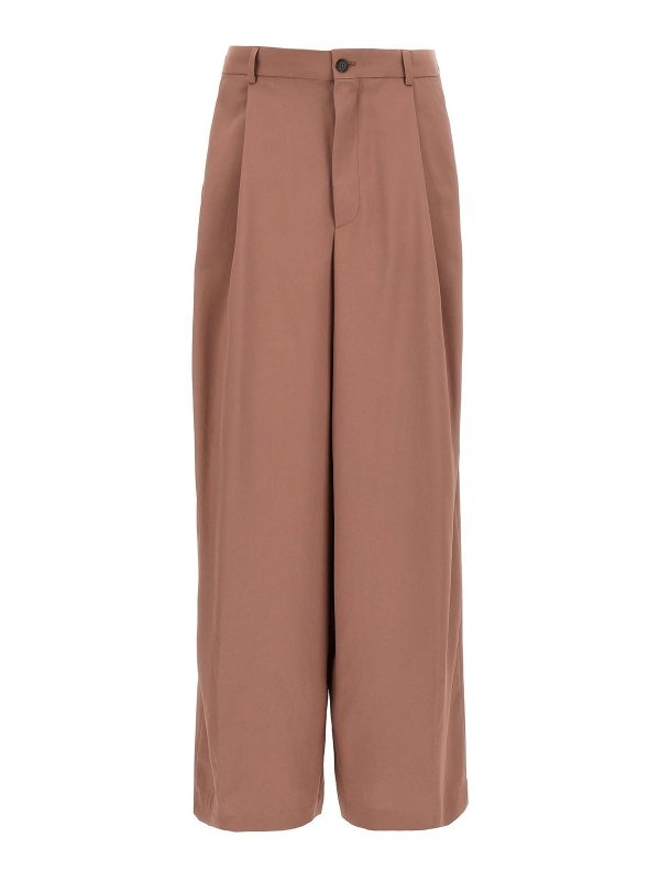 DRIES VAN NOTEN: Pantalons casual - Pantalons Décontractés - Marron