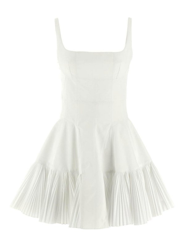 GIOVANNI BEDIN: Knielange Kleider - Knielanges Kleid - Weiß