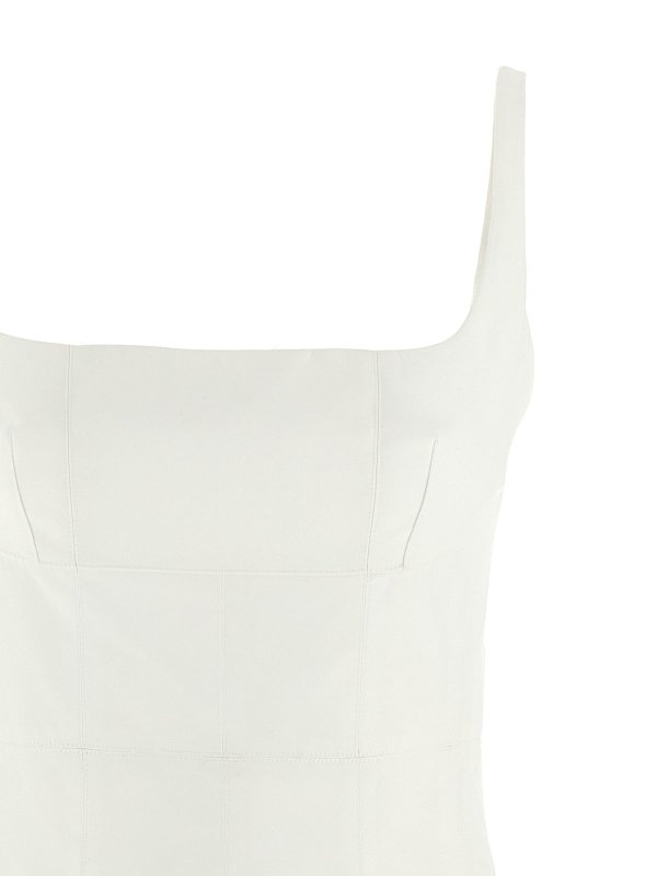 The Best Shops GIOVANNI BEDIN: Knielange Kleider - Knielanges Kleid - Weiß