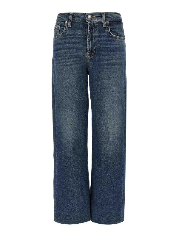 7 FOR ALL MANKIND: bootcut jeans - Alexa Cropped Jeans