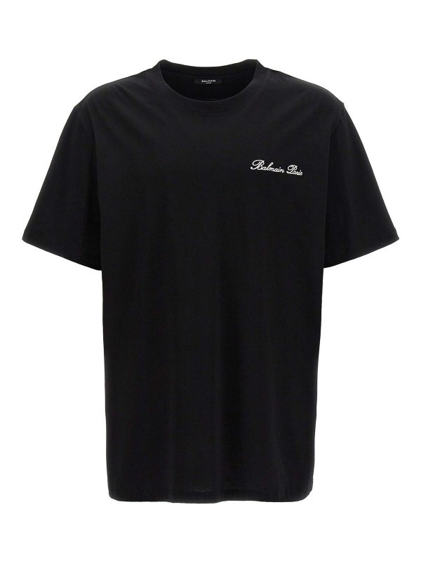 Balmain: t-shirts - Signature T-Shirt