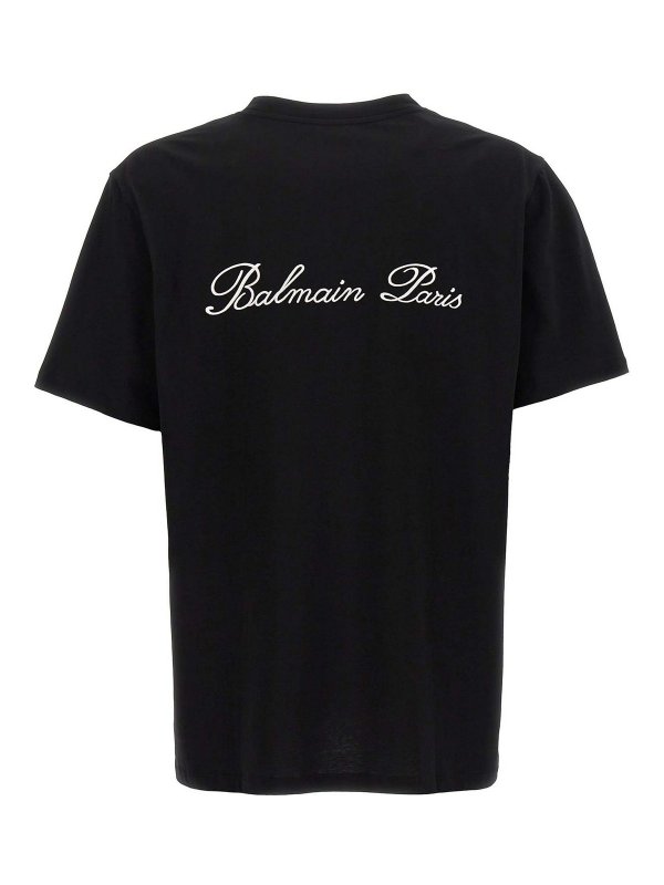 Balmain: t-shirts online - Signature T-Shirt