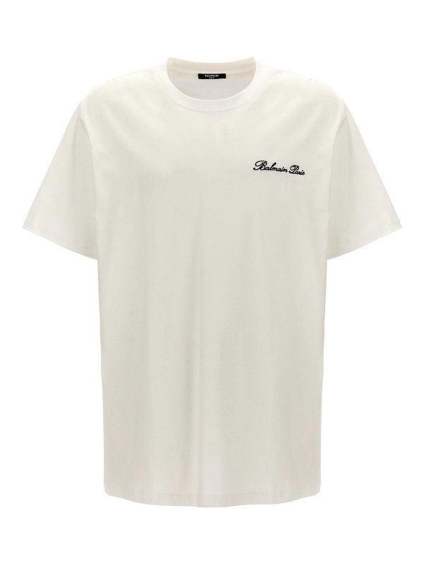 Balmain: Camisetas - Camiseta - Blanco