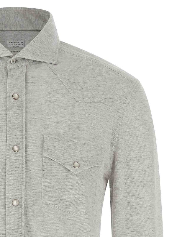 The Best Shops BRUNELLO CUCINELLI: Camisas - Camisa - Gris