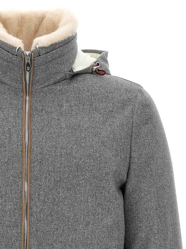 The Best Shops BRUNELLO CUCINELLI: bombers - Sherling Neck Bomber Jacket
