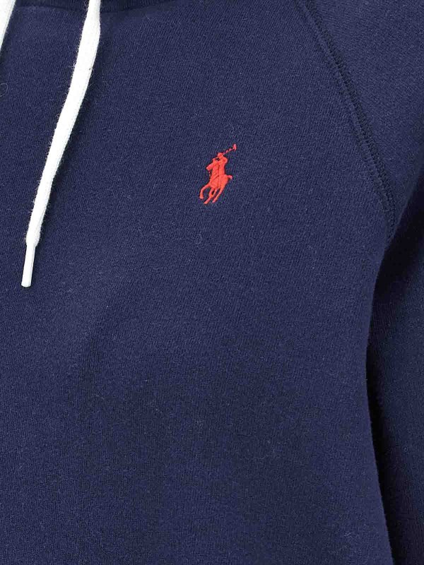 Con cappuccio da ricamo a logo shop online: POLO RALPH LAUREN