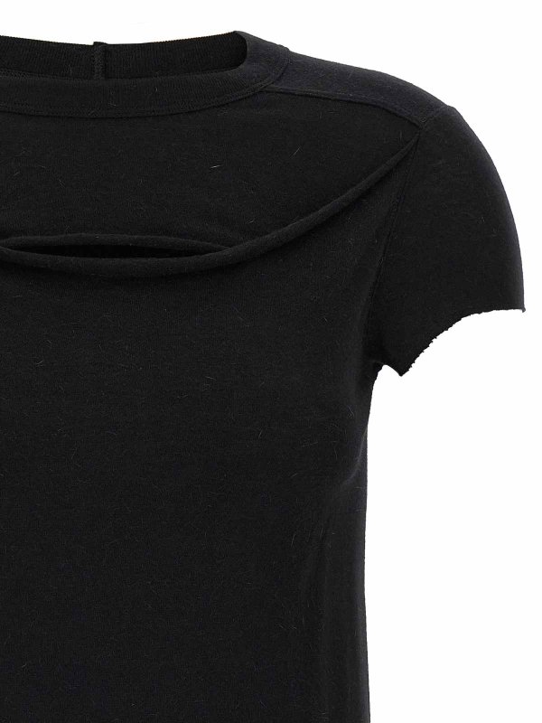 The Best Shops RICK OWENS: t-shirts - Cropped Level T T-Shirt