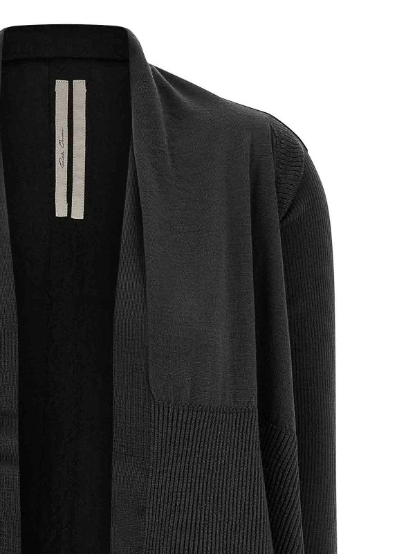 The Best Shops RICK OWENS: cardigans - Medium Wrap Cardigan