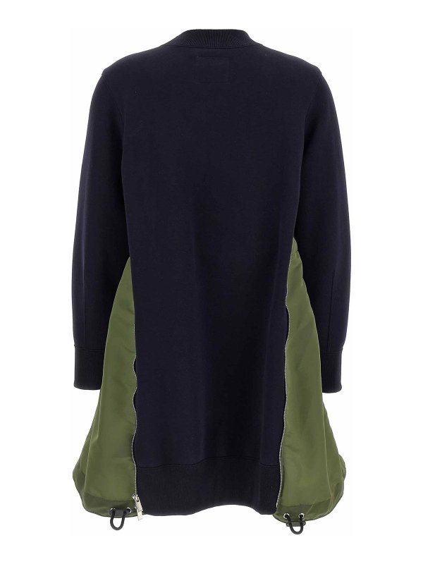 Sacai: Knielange Kleider online - Knielanges Kleid - Bunt