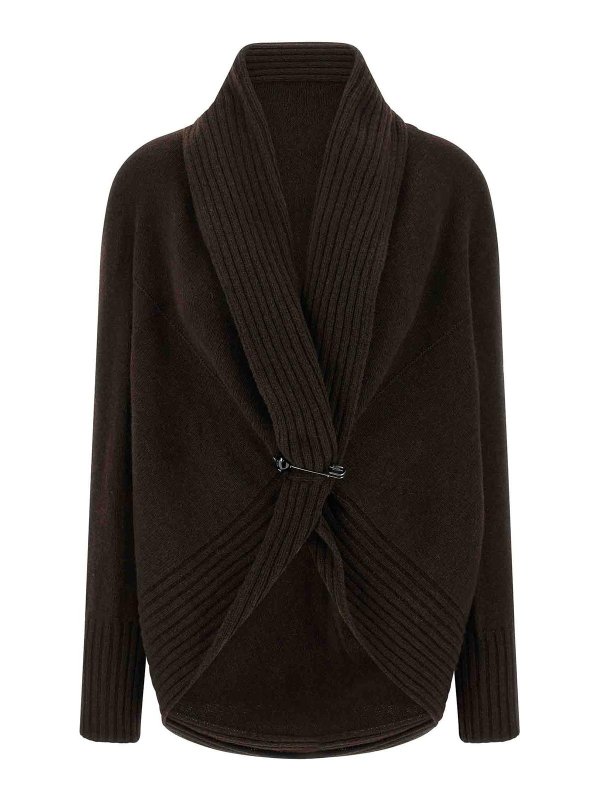 ALBERTA FERRETTI: Cardigans - Cardigan - Marron