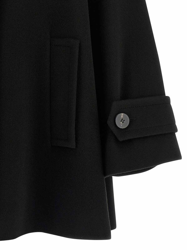 ショートコート - 黒 shop online: ALBERTO BIANI