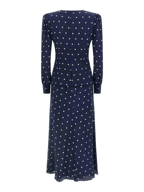 ALESSANDRA RICH: knee length dresses online - Polka Dot Dress
