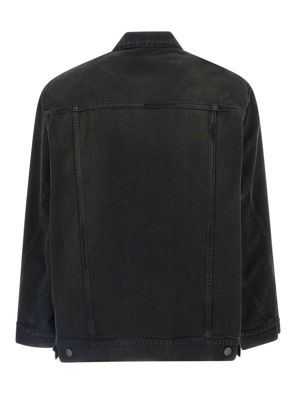 BALENCIAGA: denim jacket online - Denim Jacket - Blazer