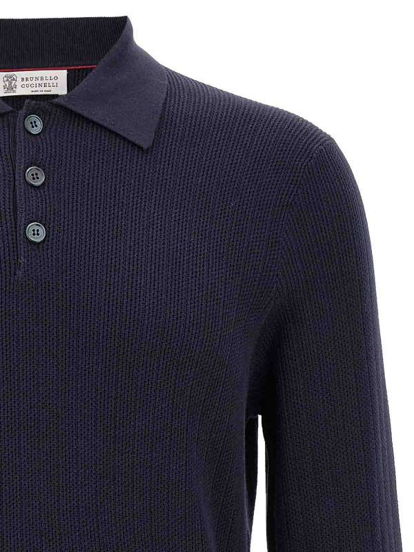 The Best Shops BRUNELLO CUCINELLI: Poloshirts - Poloshirt - Blau