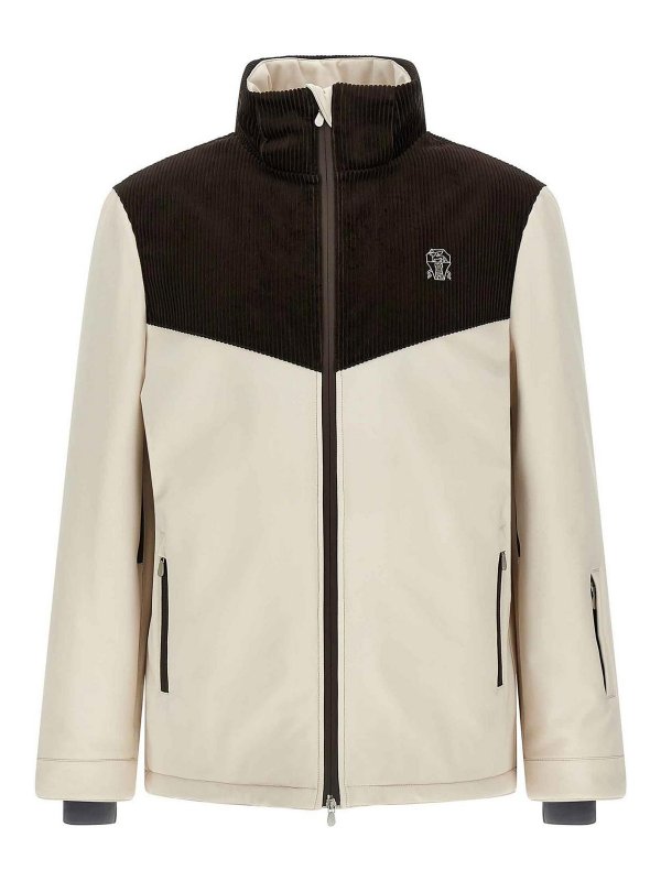 BRUNELLO CUCINELLI: casual jackets online - Corduroy Insert Ski Jacket