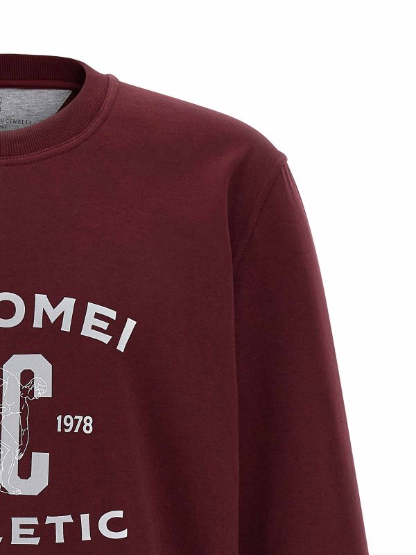 The Best Shops BRUNELLO CUCINELLI: スウェット＆セーター - スウェットシャツ/セーター - ダークレッド