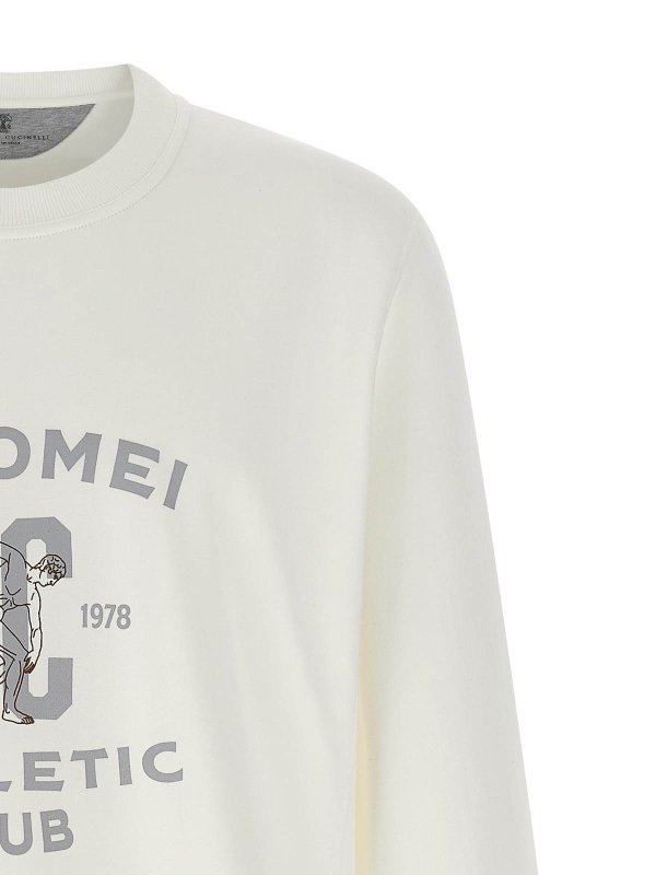 The Best Shops BRUNELLO CUCINELLI: Sweatshirts und Pullover - Sweatshirt - Weiß