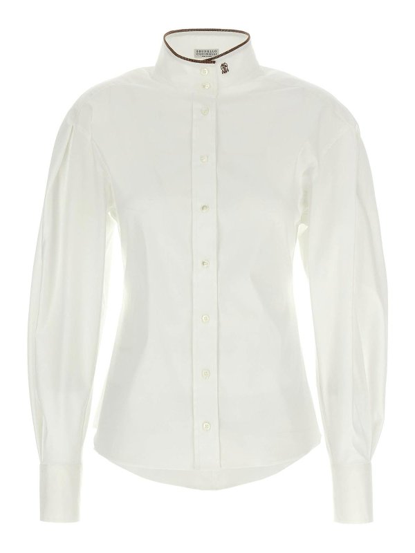 BRUNELLO CUCINELLI: シャツ - シャツ - 白