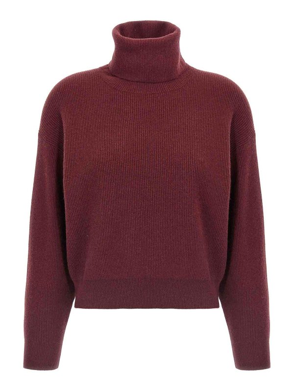 BRUNELLO CUCINELLI: Turtlenecks & Polo necks - Ribbed Turtleneck Sweater