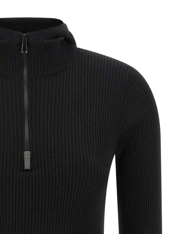 The Best Shops BRUNELLO CUCINELLI: cardigans - Monile Hooded Sweater