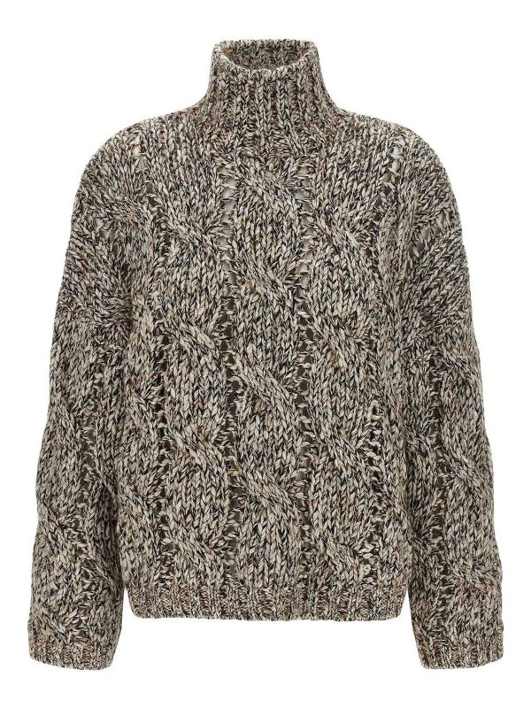 BRUNELLO CUCINELLI: cardigans - Dazzling Net Sweater
