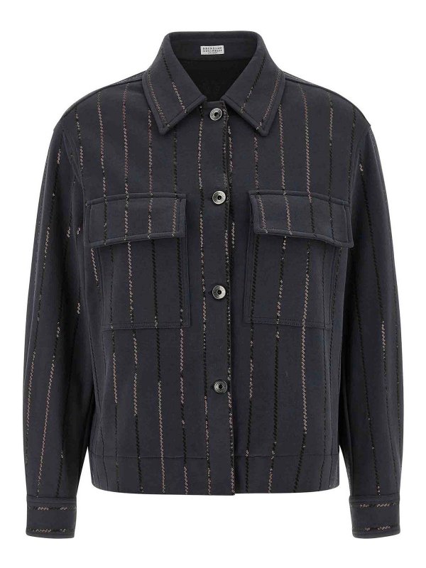 BRUNELLO CUCINELLI: Sudaderas y suéteres - Sudadera - Azul