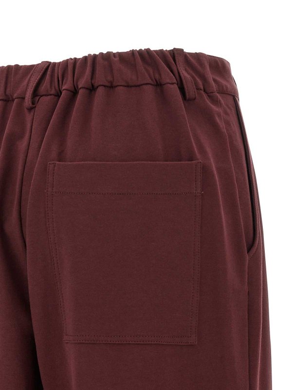 Pantalones Deportivos - Rojo Oscuro shop online: BRUNELLO CUCINELLI