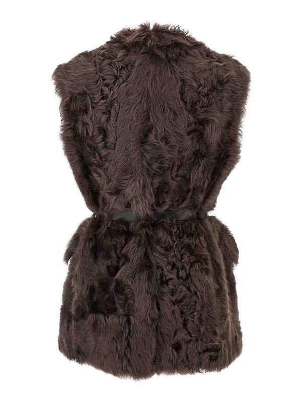 BRUNELLO CUCINELLI: Gilets tricot online - Gilet - Marron