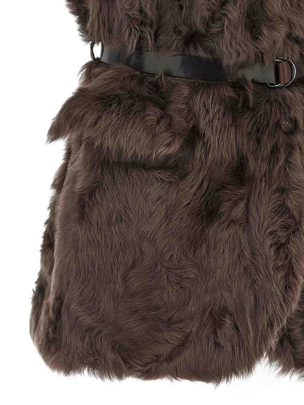 Gilet - Marron shop online: BRUNELLO CUCINELLI