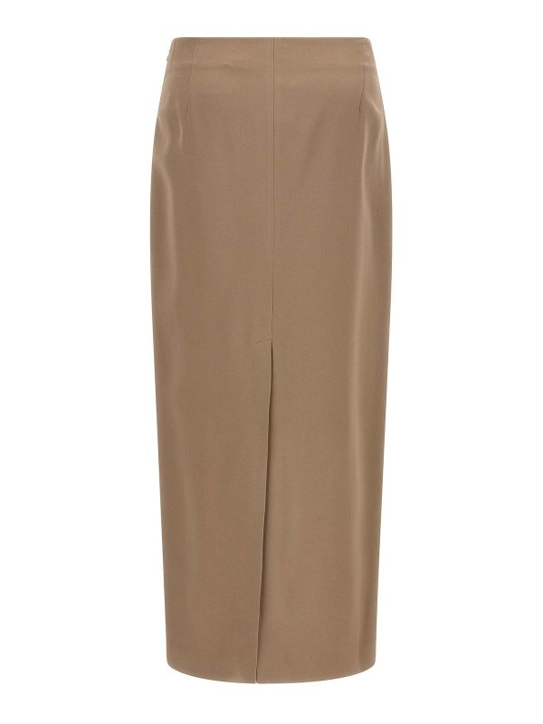 BRUNELLO CUCINELLI: Lange Röcke online - Langer Rock - Beige